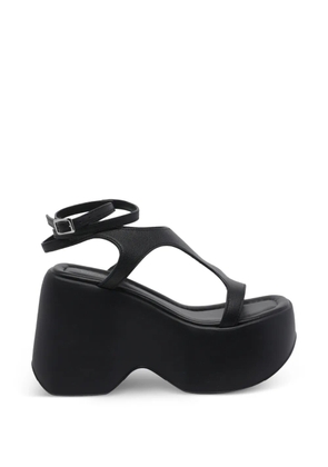 Vic Matie buckle leather sandals - Black