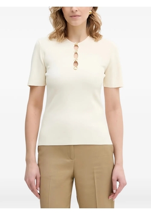 Karl Lagerfeld button knit top - Neutrals