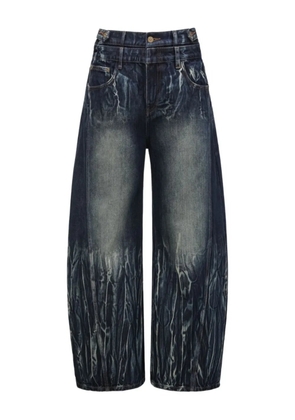 Feng Chen Wang washed-effect jeans - Blue