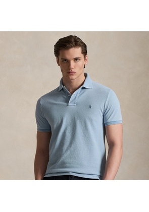 Custom Slim Fit Indigo Mesh Polo Shirt