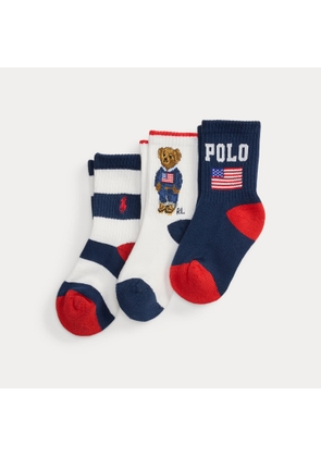 Polo Bear Crew Sock 3-Pack