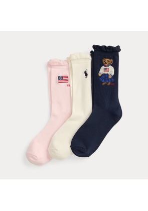 Polo Bear Crew Sock 3-Pack