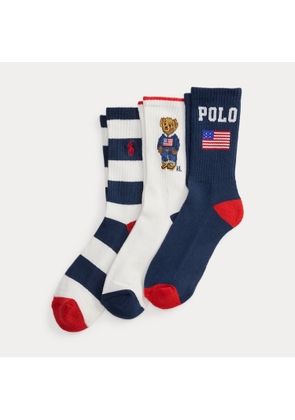 Polo Bear Crew Sock 3-pack
