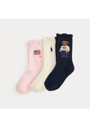 Polo Bear Crew Sock 3-Pack