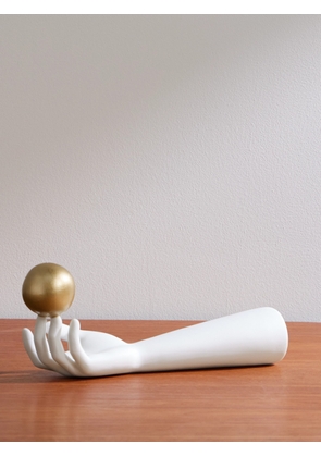 L'Objet - Atlas Gold-Plated Porcelain Incense Burner - Men - White