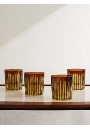 L'Objet - Prism Set of Four Double Old Fashioned Glasses - Men - Brown