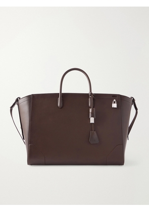 Dunhill - Century 45 Patina-Leather Weekend Bag - Men - Brown