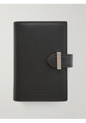 Dunhill - Alfred Business Card Case Patina-Leather Cardholder - Men - Black