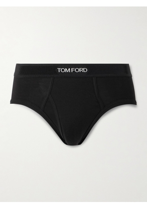 TOM FORD - Stretch-Cotton Briefs - Men - Black - S