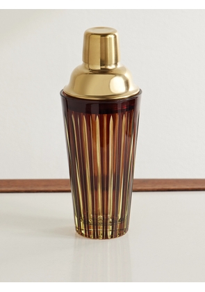 L'Objet - Prism Glass and Gold-Tone Cocktail Shaker - Men - Brown