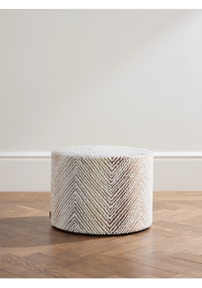 Missoni Home - Island Outdoor Canvas-Trimmed Bouclé Ottoman - Men - Brown