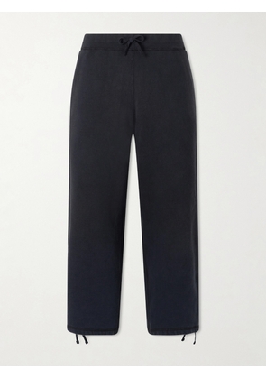 A.PRESSE - Vintage Straight-Leg Cotton Sweatpants - Men - Black - 1