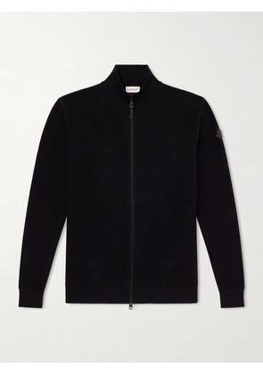 Moncler - Logo-Appliquéd Cotton Zip-Up Cardigan - Men - Black - S