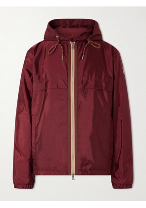 Moncler - Nidge Shell Hooded Jacket - Men - Burgundy - 1
