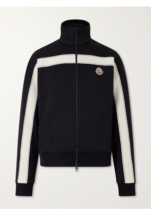 Moncler - Logo-Appliquéd Zip-Up Jersey Cardigan - Men - Black - S