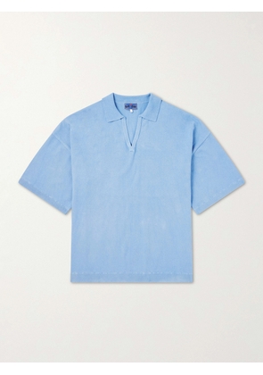 Blue Blue Japan - Knitted Polo Shirt - Men - Blue - S
