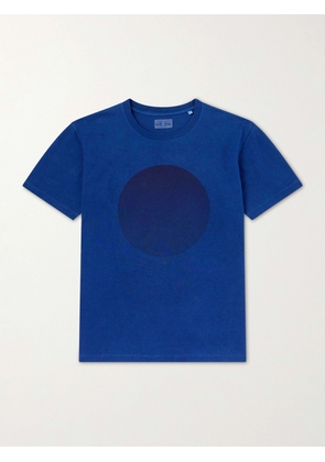Blue Blue Japan - Printed Cotton-Jersey T-Shirt - Men - Blue - S