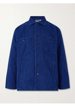 Blue Blue Japan - Textured-Cotton Overshirt - Men - Blue - S