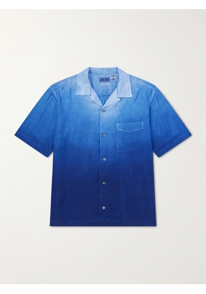 Blue Blue Japan - Camp-Collar Dégradé Woven Shirt - Men - Blue - S