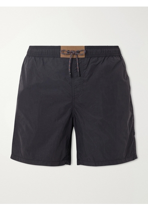 SEASE - Straight-Leg Swim Shorts - Men - Black - S