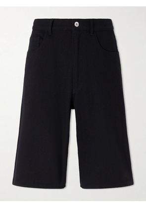 Auralee - Wide-Leg Silk Shorts - Men - Black - 3