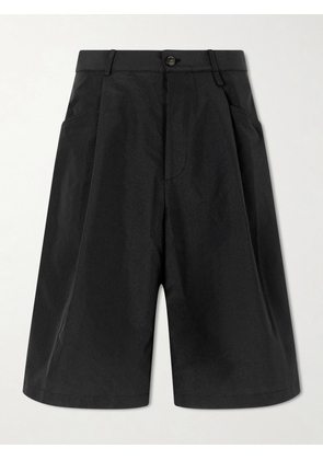 Willy Chavarria - Chilango Straight-Leg Pleated Woven Bermuda Shorts - Men - Black - UK/US 28