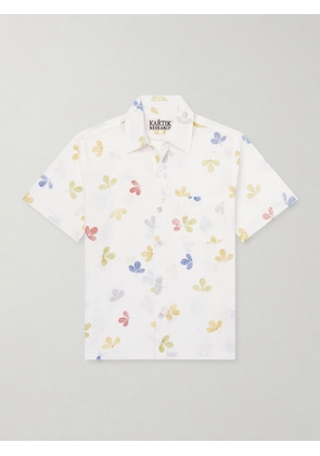 Kartik Research - Printed Cotton-Voile Shirt - Men - Neutrals - S