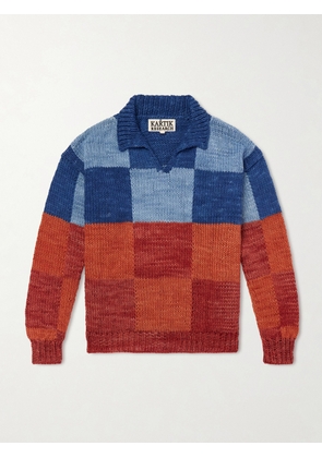 Kartik Research - Patchwork Knitted Wool Sweater - Men - Red - S