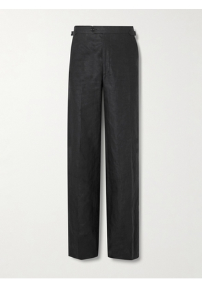 Husbands - Straight-Leg Virgin Wool Trousers - Men - Black - FR 36