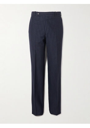 Husbands - Straight-Leg Pinstriped Wool Suit Trousers - Men - Blue - FR 36