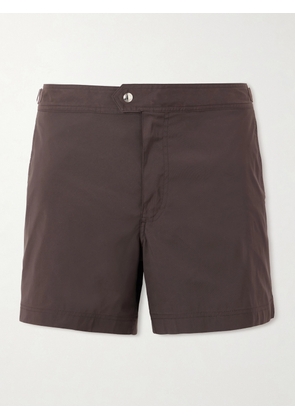 TOM FORD - Straight-Leg Mid-Length Swim Shorts - Men - Brown - IT 44