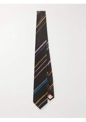 Paul Smith - 8cm Striped Silk Tie - Men - Black
