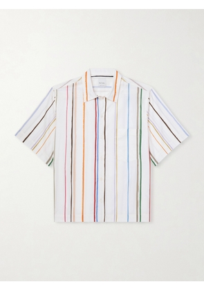 Paul Smith - Striped Cotton and Lyocell-Blend Twill Shirt - Men - White - S