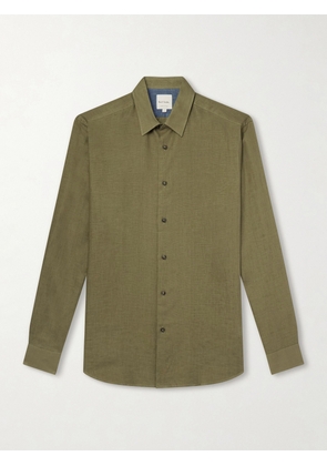 Paul Smith - Linen-Twill Shirt - Men - Green - S