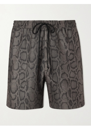 Carhartt WIP - Slater Straight-Leg Mid-Length Printed Swim Shorts - Men - Green - XS