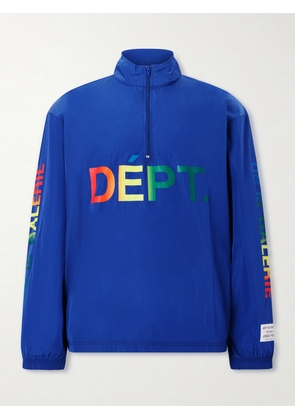 Gallery Dept. - Wave Logo-Print Shell Half-Zip Jacket - Men - Blue - S