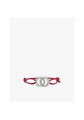 Bvlgari Bvlgari 925 Sterling Silver and Cord Bracelet