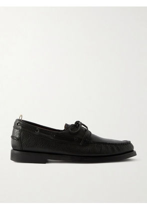 Officine Creative - Balfron Leather Boat Shoes - Men - Black - EU 41.5