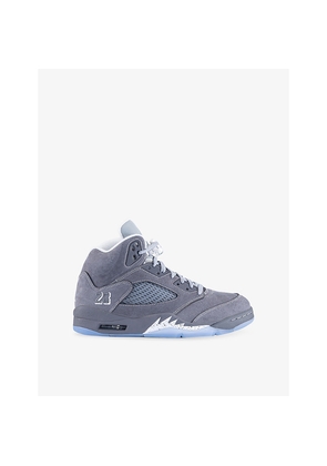 Mens Air Jordan 5 Retro Suede High-Top Trainers