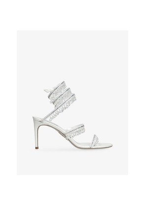 Womens Rene Caovilla Chandelier 80 Satin Heeled Sandals