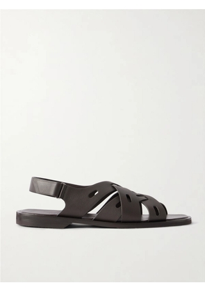 John Lobb - Seaford Full-Grain Leather Sandals - Men - Brown - UK 6