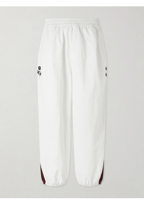 adidas Originals - Willy Chavarria Straight-Leg Logo-Embroidered Recycled Shell Sweatpants - Men - White - S