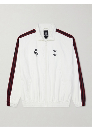 adidas Originals - Willy Chavarria Logo-Embroidered Striped Recycled Shell Track Jacket - Men - White - XS