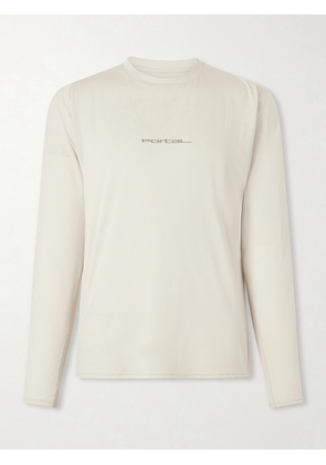Portal - Lateral Peak Logo-Print Recycled-Jersey T-Shirt - Men - Neutrals - XS