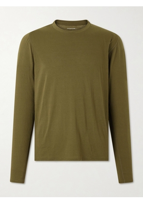 Portal - Drift Merino Wool-Blend Jersey T-Shirt - Men - Green - XS