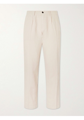 Portuguese Flannel - Straight-Leg Linen Trousers - Men - Neutrals - UK/US 28