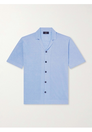 Slowear - Incotex Zanone IceLino Polo Shirt - Men - Blue - IT 46