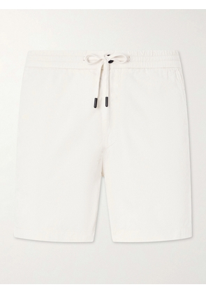 Slowear - Straight-Leg Cotton-Corduroy Drawstring Shorts - Men - White - UK/US 29