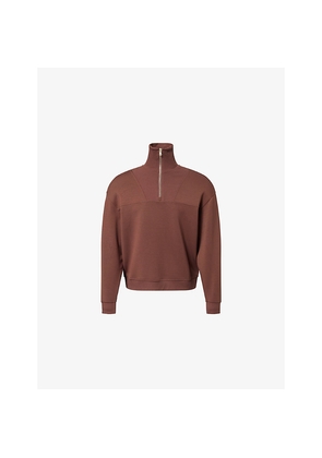 Womens You Rutland High-Neck Stretch-Woven Sweatshirt