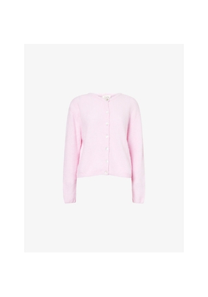 Womens American Vintage Vitow Round-Neck Alpaca-Blend Cardigan